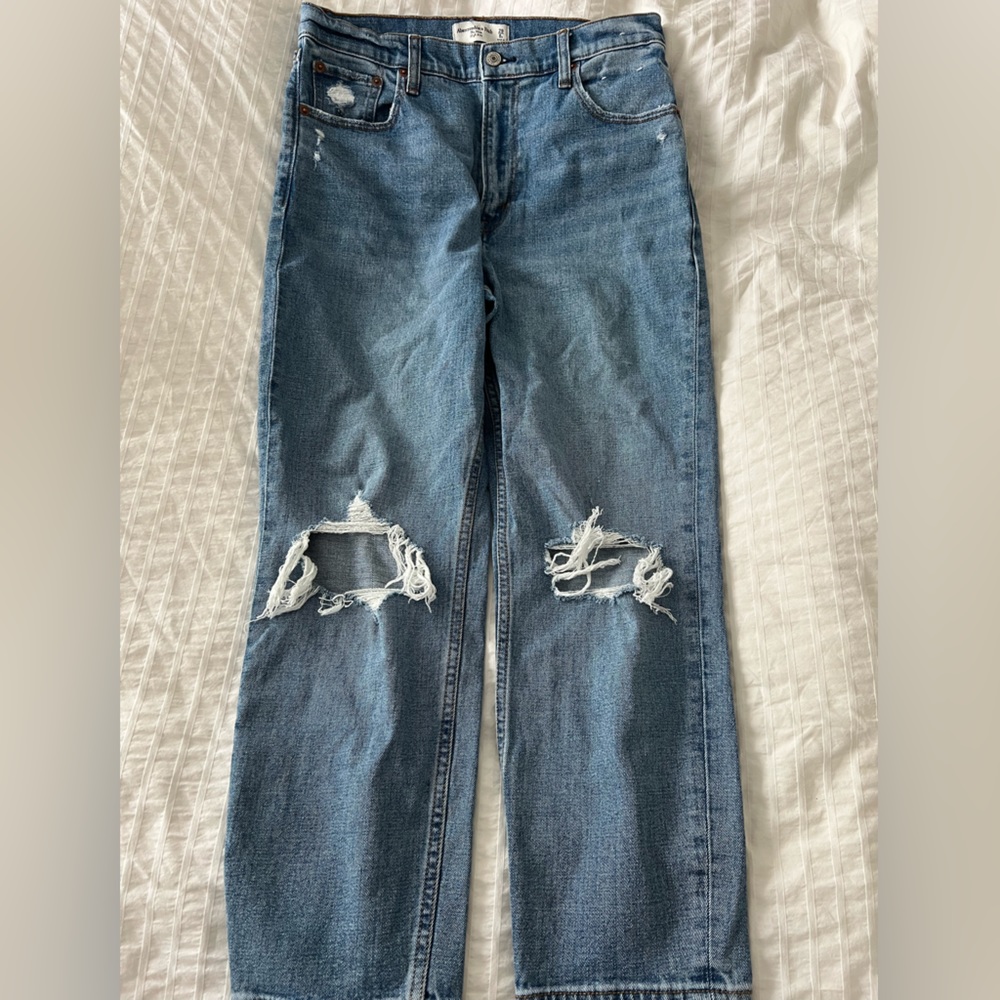 Abercrombie & Fitch High Rise Blue Jeans